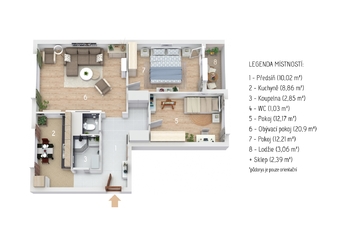 Prodej bytu 3+1 v osobním vlastnictví 74 m², Frýdek-Místek