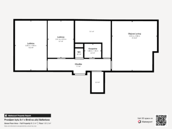 Pronájem bytu 3+1 v osobním vlastnictví 74 m², Brno