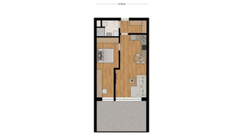 Prodej bytu 2+kk v osobním vlastnictví 56 m², Kyjov