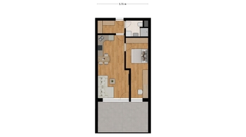Prodej bytu 2+kk v osobním vlastnictví 56 m², Kyjov