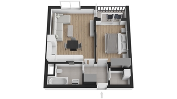 Pronájem bytu 2+kk v osobním vlastnictví 56 m², Praha 10 - Uhříněves