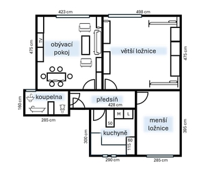 Pronájem bytu 3+1 v osobním vlastnictví 70 m², Praha 5 - Motol