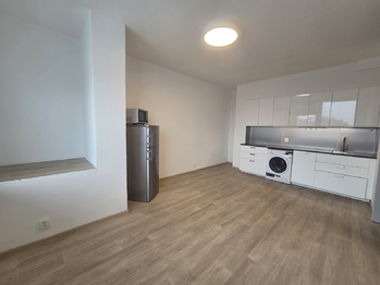 obývací pokoj s kuchyňským koutem - Pronájem bytu 2+kk v osobním vlastnictví 39 m², České Budějovice