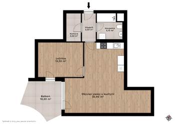 Pronájem bytu 2+kk v osobním vlastnictví 75 m², Praha 3 - Strašnice