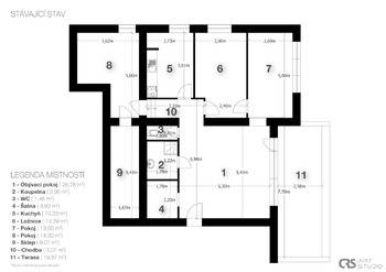 Prodej bytu 4+1 v osobním vlastnictví 115 m², Praha 5 - Smíchov