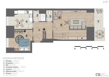 Prodej bytu 4+1 v družstevním vlastnictví 149 m², Praha 4 - Chodov