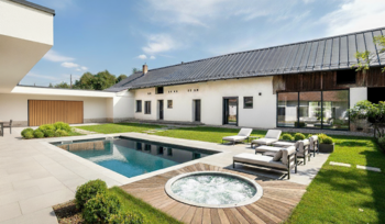Vizualizace nádvoří - Prodej zemědělského objektu 218 m², Kojice