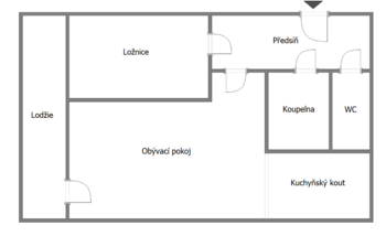 Prodej bytu 2+kk v osobním vlastnictví 42 m², Praha 4 - Háje