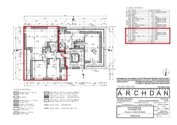 půdorys - BYT - Pronájem komerčního prostoru 20 m², Praha 9 - Horní Počernice