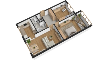 Pronájem bytu 3+1 v osobním vlastnictví 76 m², Brno
