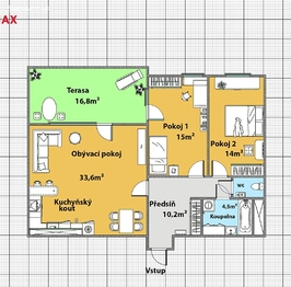 Pronájem bytu 3+kk v osobním vlastnictví 95 m², Praha 5 - Stodůlky