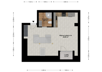 Pronájem bytu atypický v osobním vlastnictví 68 m², Plzeň