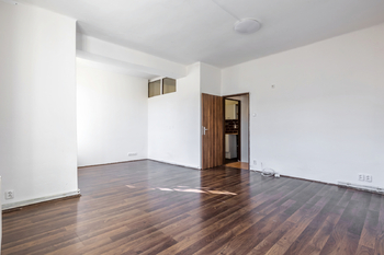 Obývací pokoj - Prodej bytu 1+1 v osobním vlastnictví 38 m², Praha 3 - Žižkov