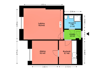 Prodej bytu 2+1 v osobním vlastnictví 36 m², Praha 3 - Žižkov