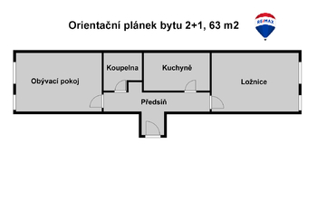 Pronájem bytu 2+1 v osobním vlastnictví 61 m², České Budějovice
