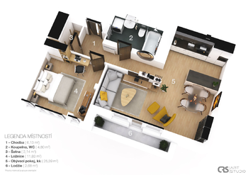 Prodej bytu 2+kk v osobním vlastnictví 60 m², Praha 3 - Žižkov