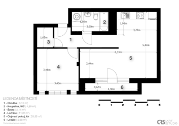 Prodej bytu 2+kk v osobním vlastnictví 60 m², Praha 3 - Žižkov