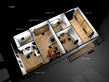 Pronájem skladovacích prostor 190 m², Jeneč