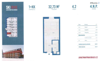 Prodej bytu 1+kk v osobním vlastnictví 33 m², Janské Lázně