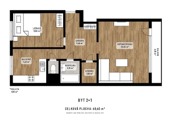 Prodej bytu 2+1 v družstevním vlastnictví 65 m², Kopřivnice