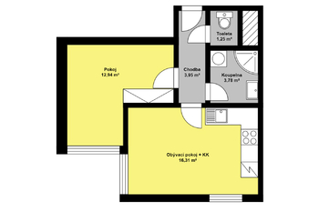 Pronájem bytu 2+kk v osobním vlastnictví 38 m², Praha 10 - Strašnice
