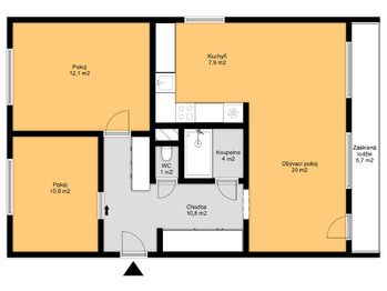 Prodej bytu 3+kk v osobním vlastnictví 75 m², Kolín