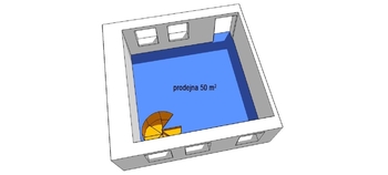 Pronájem obchodních prostor 121 m², Brno