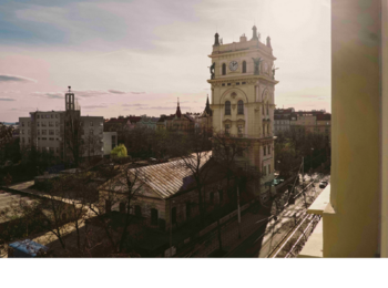 Výhled z okna - Pronájem bytu 1+kk v osobním vlastnictví 25 m², Praha 3 - Vinohrady