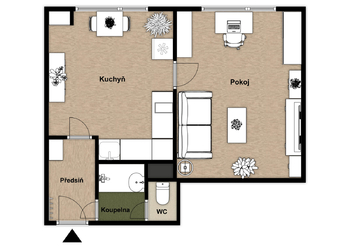 Prodej bytu 1+1 v osobním vlastnictví 32 m², Jirkov