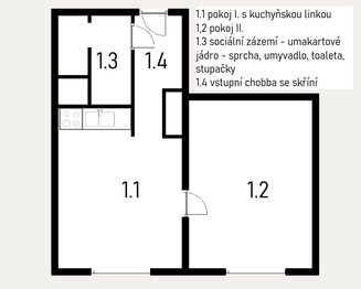 Prodej bytu 1+1 v družstevním vlastnictví 36 m², Duchcov