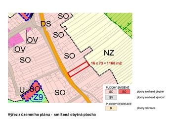 Prodej pozemku 3530 m², Hlína
