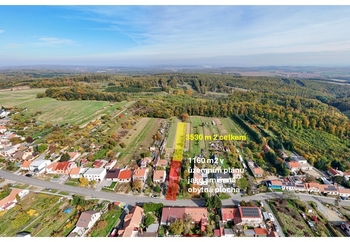 Prodej pozemku 3530 m², Hlína
