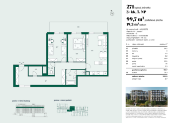 Prodej bytu 3+kk v osobním vlastnictví 132 m², Praha 4 - Modřany