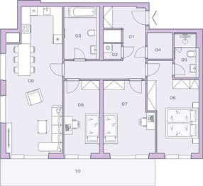 Prodej bytu 4+kk v osobním vlastnictví 136 m², Praha 4 - Modřany