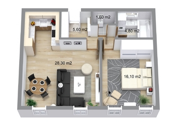 Prodej bytu 2+kk v osobním vlastnictví 61 m², Prostějov