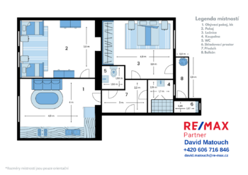 Pronájem bytu 3+kk v osobním vlastnictví 67 m², Praha 6 - Břevnov