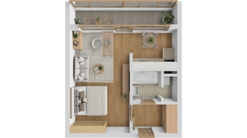 Prodej bytu 1+kk v osobním vlastnictví 30 m², Náchod