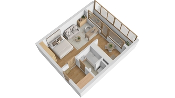 Prodej bytu 1+kk v osobním vlastnictví 30 m², Náchod