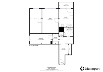půdorys  - Prodej bytu 3+1 v družstevním vlastnictví 71 m², Praha 10 - Záběhlice