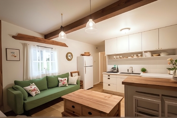 vizualizace kuchyň - Prodej domu 126 m², Svatá