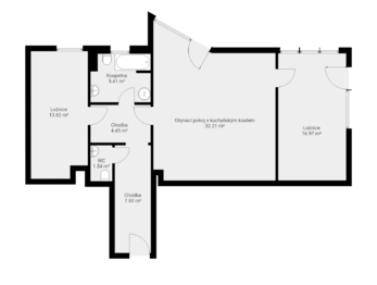 Prodej bytu 3kk se zahradou a parkovacím stáním_Zvole - Prodej bytu 3+kk v osobním vlastnictví 254 m², Zvole
