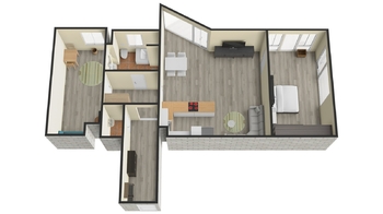 Prodej bytu 3kk se zahradou a parkovacím stáním_Zvole - Prodej bytu 3+kk v osobním vlastnictví 254 m², Zvole