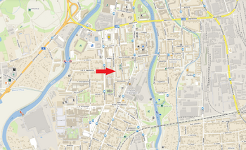 mapa - Pronájem bytu 3+1 v osobním vlastnictví 79 m², České Budějovice