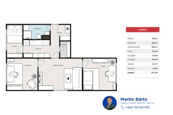 Prodej bytu 4+kk v osobním vlastnictví 66 m², České Budějovice