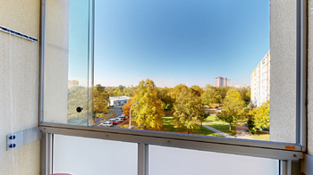výhled z lodžie - Prodej bytu 2+kk v družstevním vlastnictví 44 m², Praha 4 - Modřany