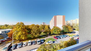 výhled z lodžie - Prodej bytu 2+kk v družstevním vlastnictví 44 m², Praha 4 - Modřany