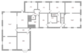 půdorys - Prodej domu 189 m², Hospříz