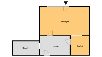 Pronájem obchodních prostor 47 m², Kryry