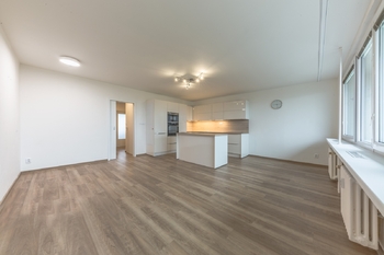 Obývací pokoj s kk - Pronájem bytu 3+kk v osobním vlastnictví 81 m², Praha 5 - Stodůlky 