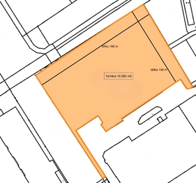 Prodej pozemku 16093 m², Chomutov